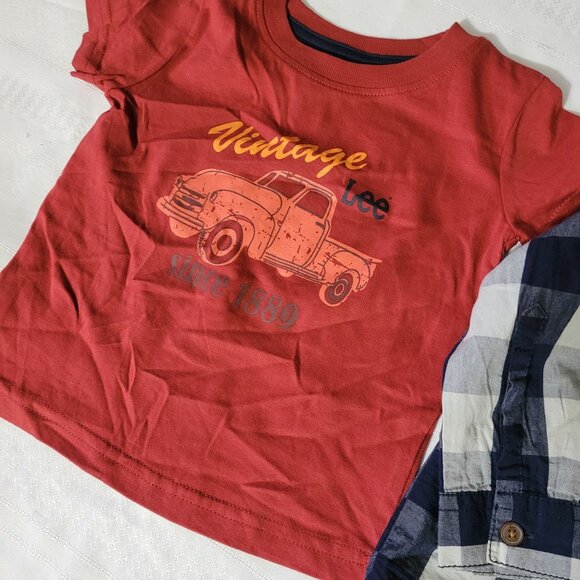 Lee 12 month set 2 shirts NWT. Mixed Bin Z29 - Picture 2 of 3